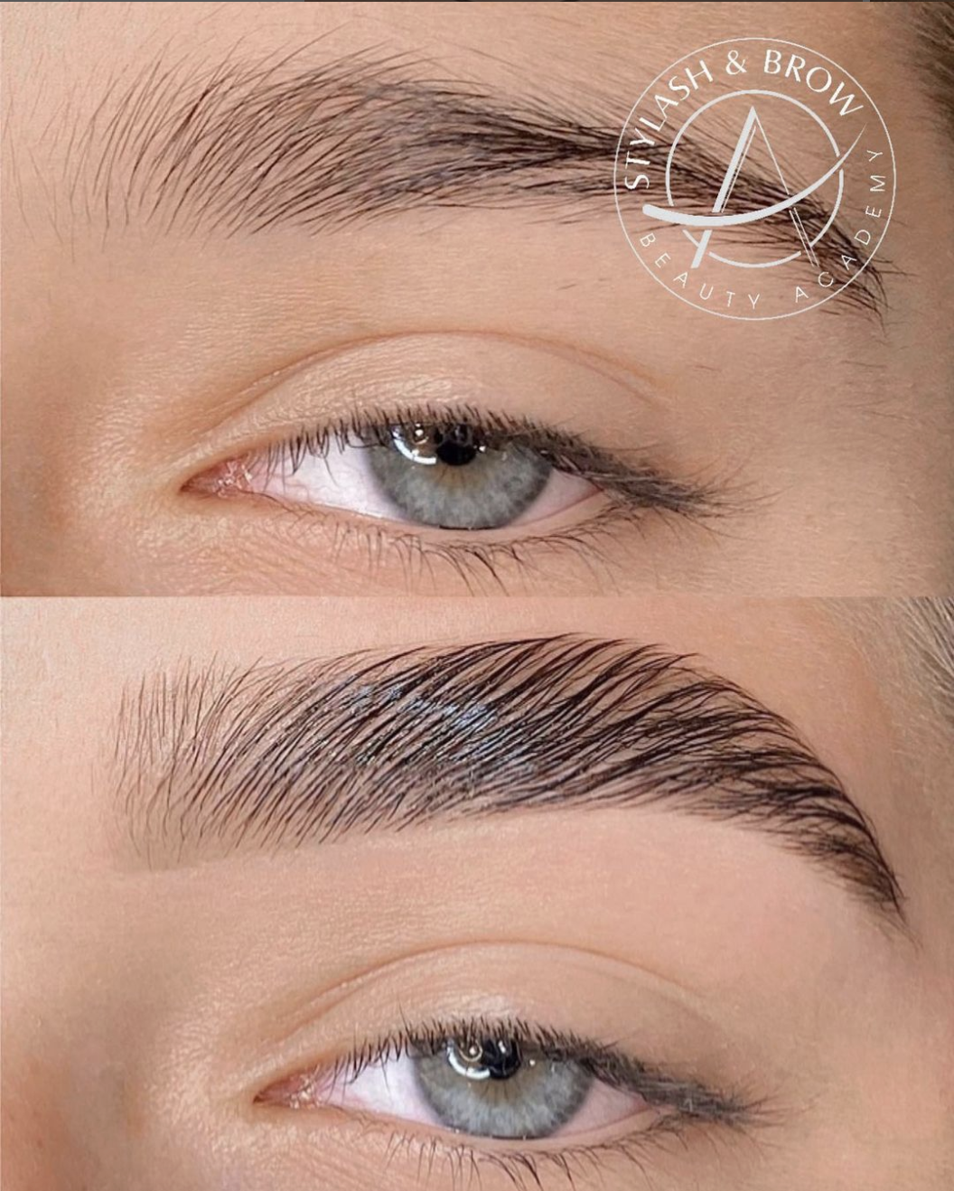 Brow Lamination Before and After